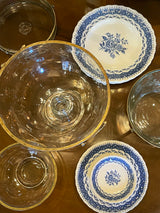 Glass Centerpiece 'Herbert' With Laurel Wreath