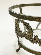 Glass Centerpiece 'Herbert' With Laurel Wreath