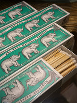 Caja de Cerillas Alargadas 'Green Elephants' - 45 piezas