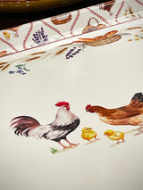 Bandeja Rectangular Con Asas 'Country Life' - 52x35 cm