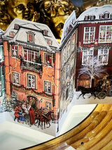 Tarjeta Calendario de Adviento 'Casas de Navidad'