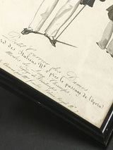 Colección de 14 Grabados Antiguos 'Petit Courrier des Dames'