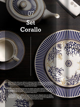 Plato Llano de Porcelana 'Decó'