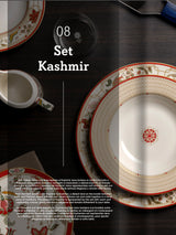 Plato Llano de Porcelana 'Decó'