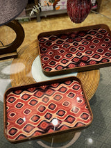 Bandeja Decorativa Rectangular 'Galateo' - Peacock - 51x32,5x4,5 cm