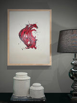 Pintura Original 'Explosión en Rojo' - 65x50 cm - Federico Font