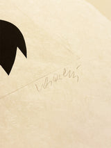 Serigrafía Original 'Blanco y Negro Geométrico' - Victor Vasarely