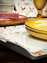 Bandeja Rectangular Con Asas 'Country Life' - 52x35 cm