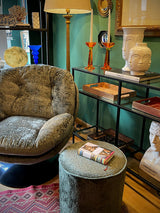 Pouf Redondo 'Burelles' - Verde Khaki