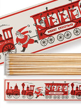 Caja de Cerillas Alargadas 'Santa Trains' - 45 piezas