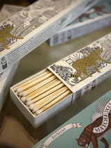 Cheetah in White Jungle Long Matchbox - 45 pieces