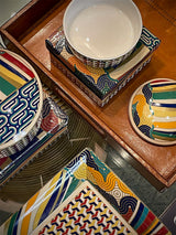 Caja Joyero de Porcelana Pequeña 'Luxury Living' - Geometric