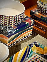 Caja Joyero de Porcelana Grande 'Luxury Living' - Geometric