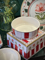 Round Porcelain Jewelry Box 'Flowery'