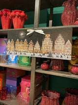 Calendario de Adviento 'Panorama de Ciudad en Navidad' - 69x27 cm