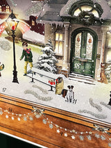 Calendario de Adviento 'Arco de Luces Nostálgico' - 52x35 cm