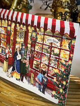 Tarjeta de Navidad y Adviento 'Escaparate de Navidad' - Toy Shop