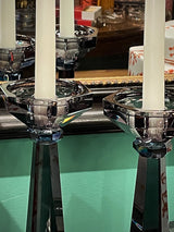 Pair of 'Art Deco' Crystal Chandeliers - Gray