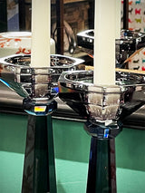 Pair of 'Art Deco' Crystal Chandeliers - Gray