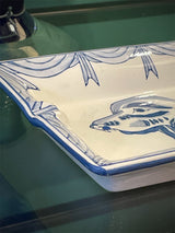 Cenicero Clásico 'Spaniel' Azul Pequeño