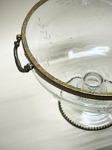 Glass Centerpiece 'Herbert' With Handles and Feet