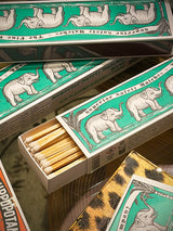 Caja de Cerillas Alargadas 'Green Elephants' - 45 piezas