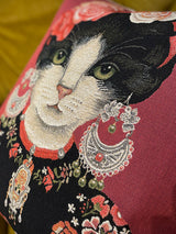 Funda de Cojín 'Gato Kahlo' - 45x45 cm