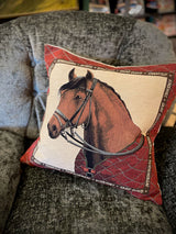 Funda de Cojín 'Horse Blanket' con Caballo - 45x45 cm