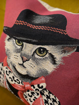 Funda de Cojín 'Chatnel II' con Gato - 45x45 cm