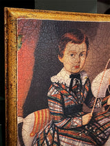 Réplica Cuadrito al Óleo 'Little Boy' - Vintage