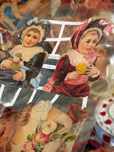 German Trading Card Sheet 'Nostalgic Girls II'