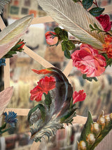 Hoja Cromos Alemanes 'Plumas y Flores'