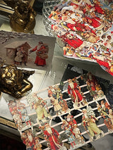 Hoja Cromos Alemanes 'Santas and Children'