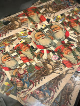Hoja Cromos Alemanes 'Santas Reindeer'