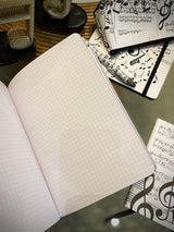 Libreta Grande Estampado 'Música'