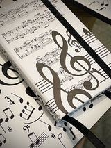 Libreta Pequeña Estampado 'Música'