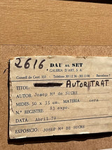 Dibujo Ceras sobre Papel 'Autoretrat' - 50x35cm - Josep Mª de Sucre