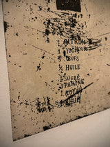 Grabado Con Papel Hecho a Mano 'S/T' - Jaume Plensa