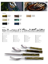 Juego de Cubertería 'Bamboo Olive' - 24 Piezas