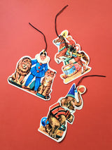 Set de 3 Etiquetas para Regalo y Decoraciones 'Circo Vintage'