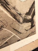 Engraving on Handmade Paper 'Untitled' - Marshal