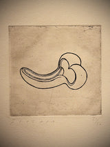 Grabado Con Papel Hecho a Mano 'S/T' - Jaume Plensa