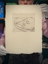 Engraving on Handmade Paper 'Untitled' - Marshal