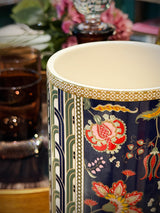 'Paisley Blue' Porcelain Vase