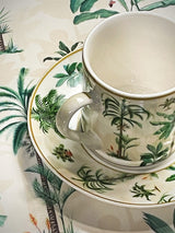 Juego de 2 Tazas y Platos de Café 'Oasis' - 75 ml