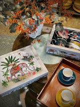 Juego de 6 Tazas y Platos de Café 'Marajah'