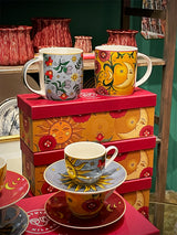 Juego de 2 Mugs de Porcelana 'Sun & Moon' - 350 ml