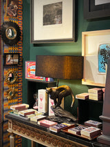 Lámpara de Mesa 'Leopard' con Pantalla Negra