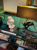 Lámpara de Mesa 'Leopard' con Pantalla Negra