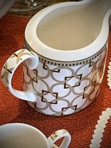Jarra Lechera de Porcelana 'Decó' - 250 ml